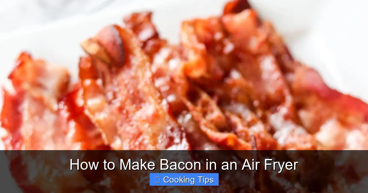 How to Make Bacon in an Air Fryer