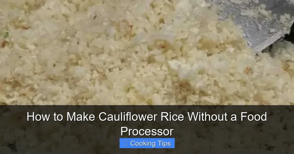 How to Make Cauliflower Rice Without a Food Processor
