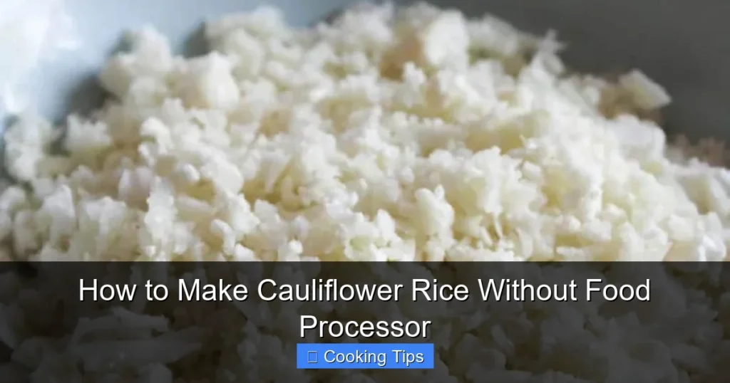 How to Make Cauliflower Rice Without Food Processor
