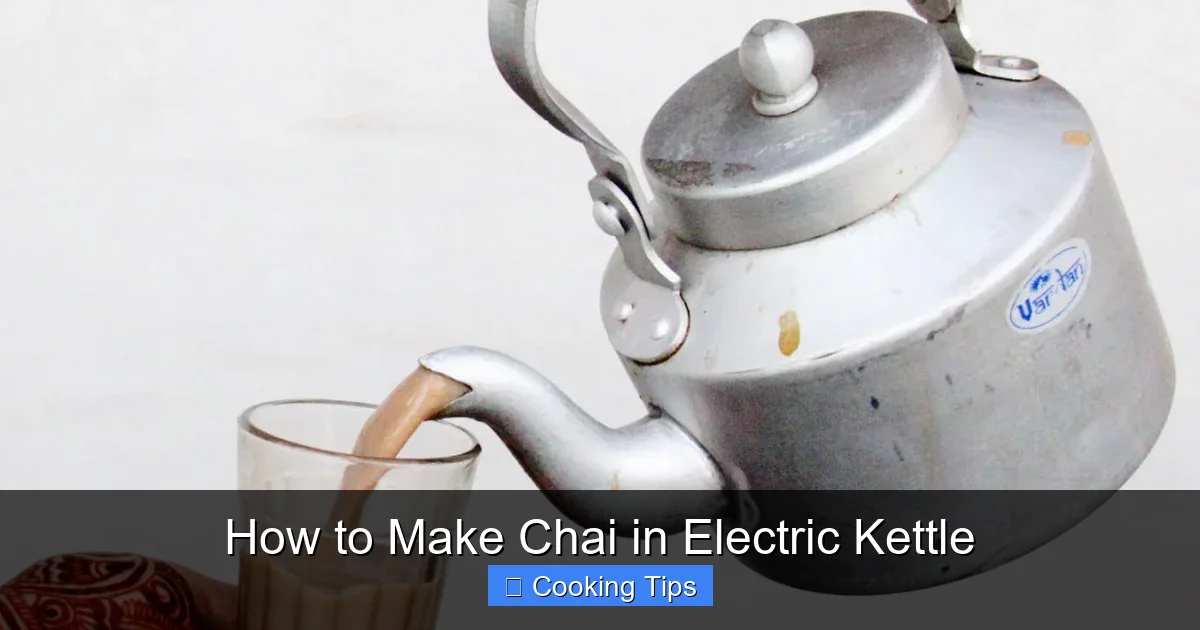 How to Make Chai in Electric Kettle