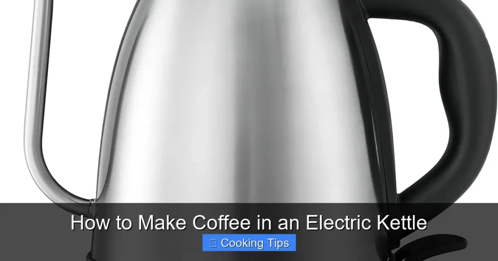 How to Make Coffee in an Electric Kettle