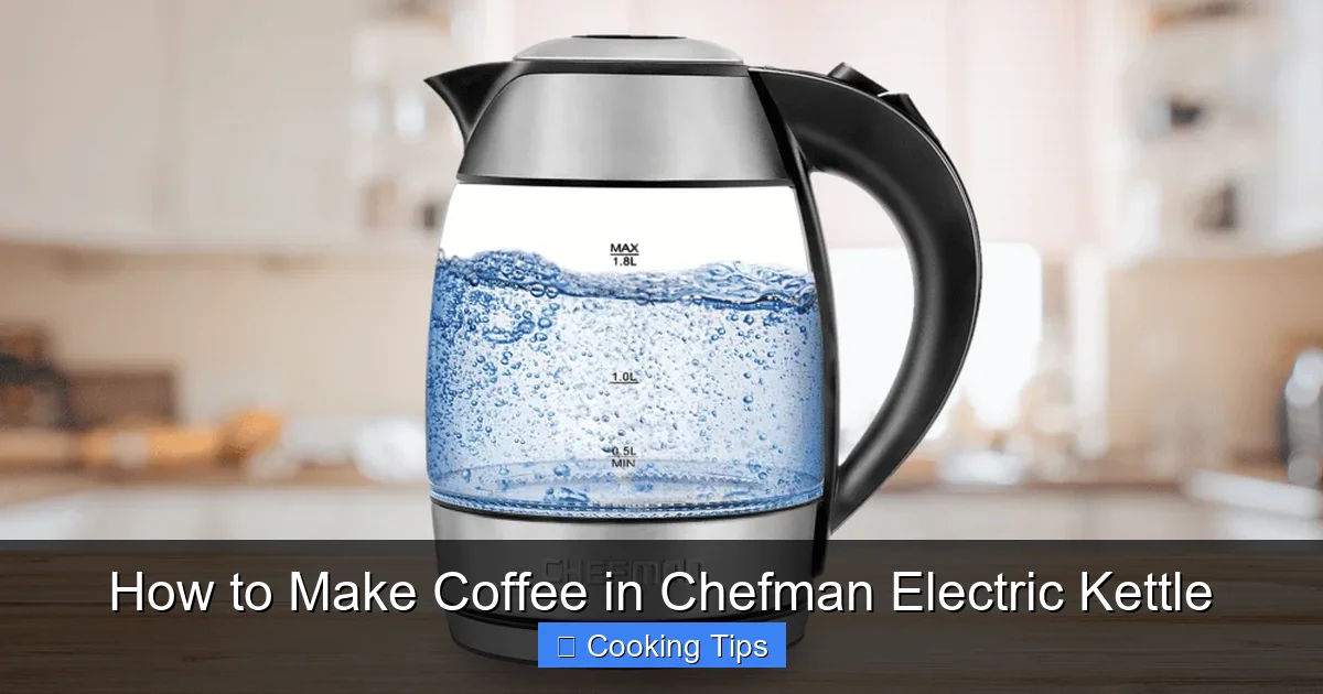 How to Make Coffee in Chefman Electric Kettle