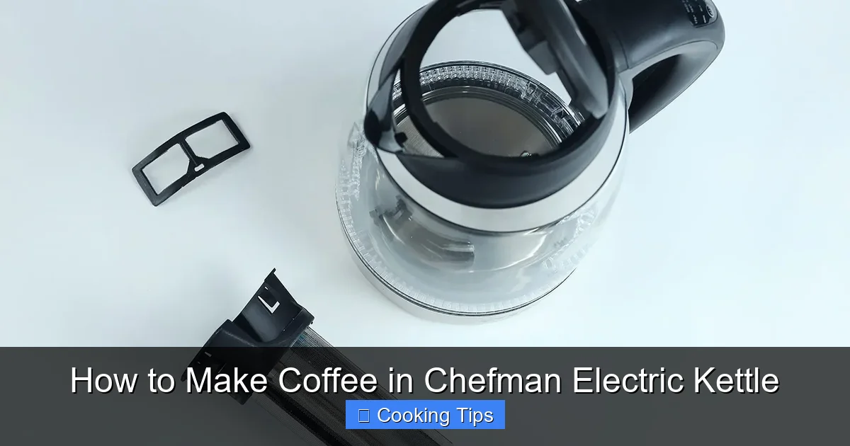How to Make Coffee in Chefman Electric Kettle