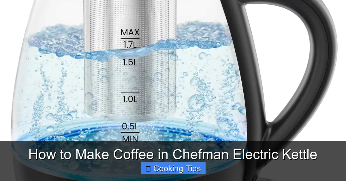 How to Make Coffee in Chefman Electric Kettle