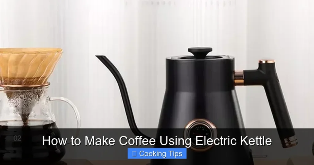 How to Make Coffee Using Electric Kettle
