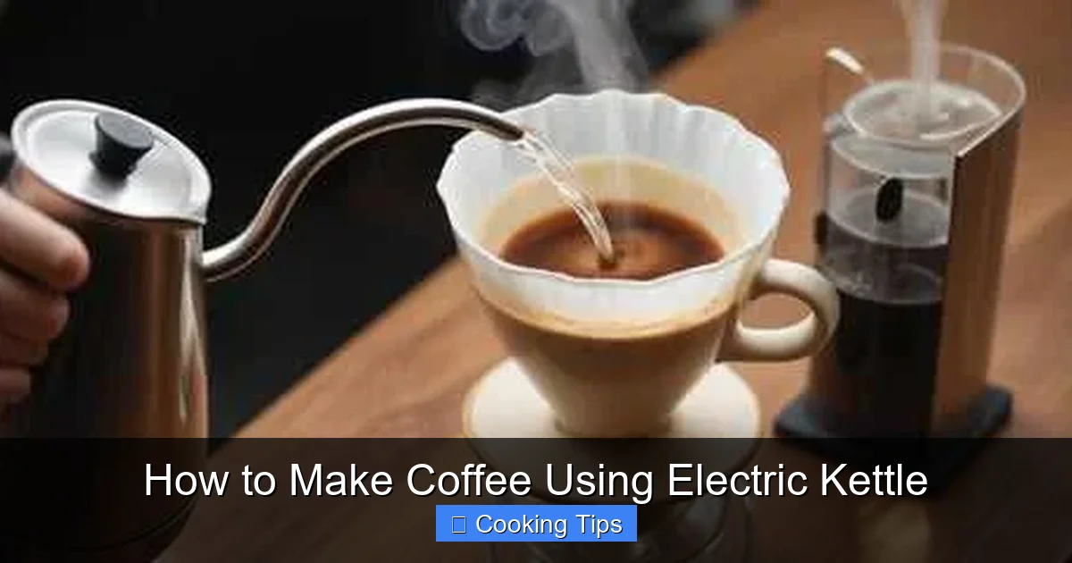 How to Make Coffee Using Electric Kettle