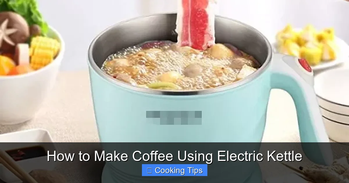 How to Make Coffee Using Electric Kettle