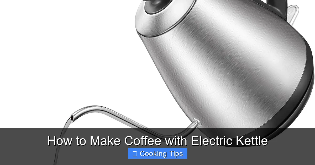 How to Make Coffee with Electric Kettle