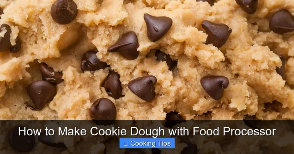 How to Make Cookie Dough with Food Processor