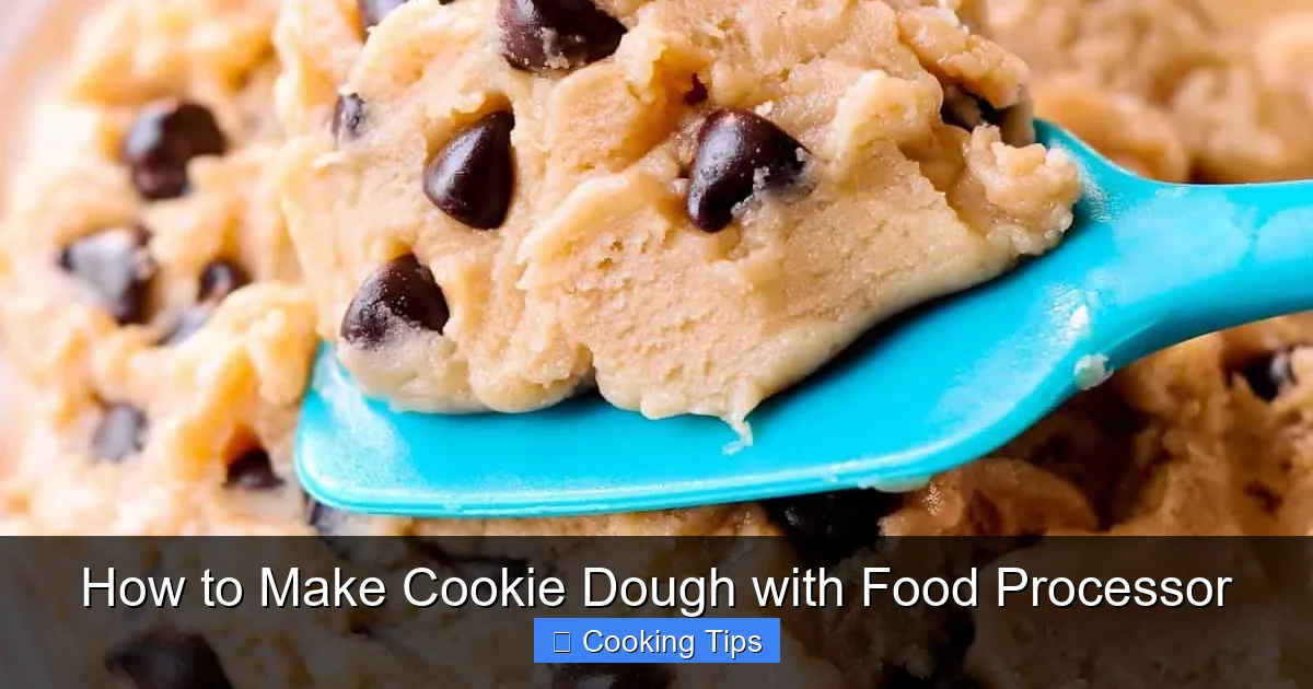 How to Make Cookie Dough with Food Processor