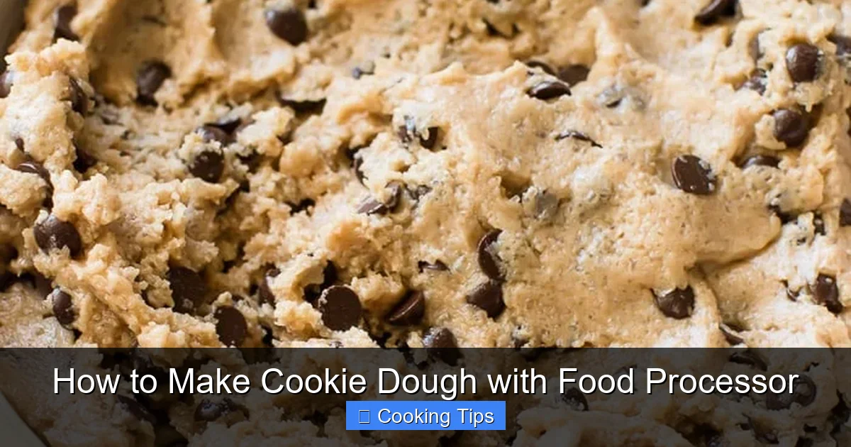 How to Make Cookie Dough with Food Processor