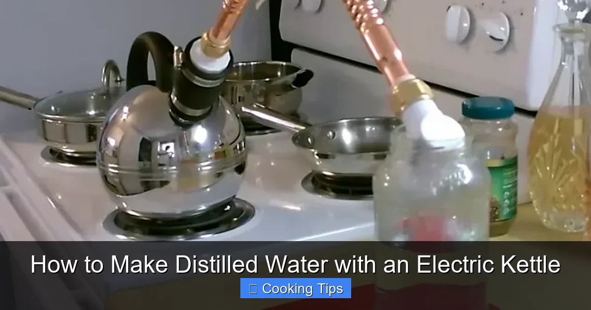 How to Make Distilled Water with an Electric Kettle