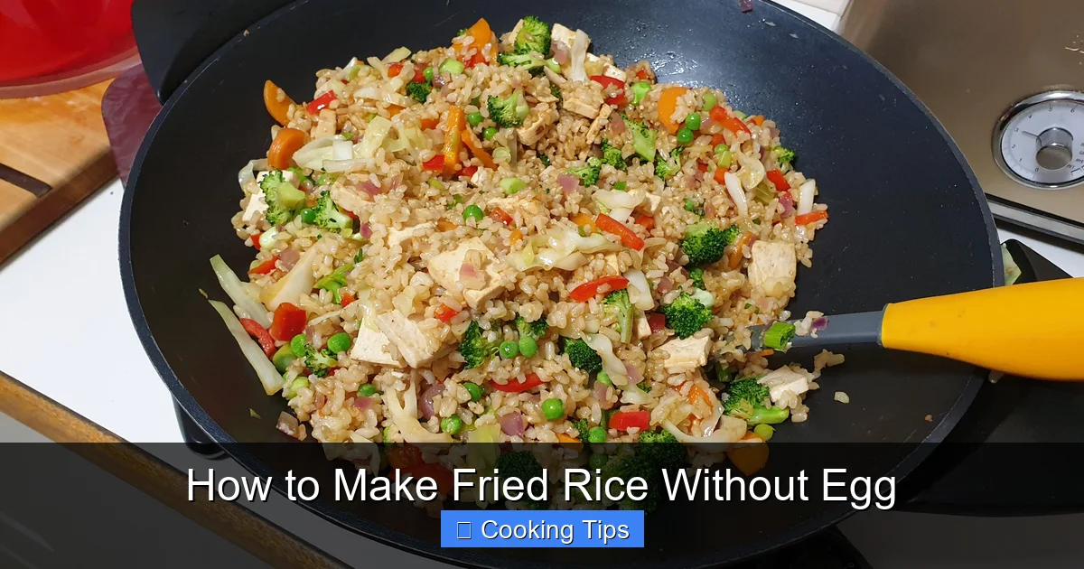 How to Make Fried Rice Without Egg