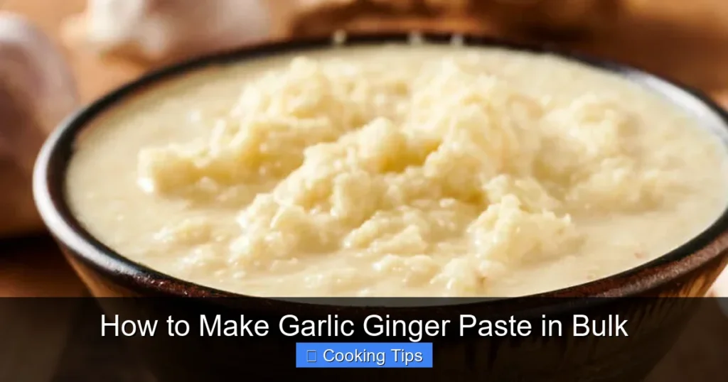 How to Make Garlic Ginger Paste in Bulk