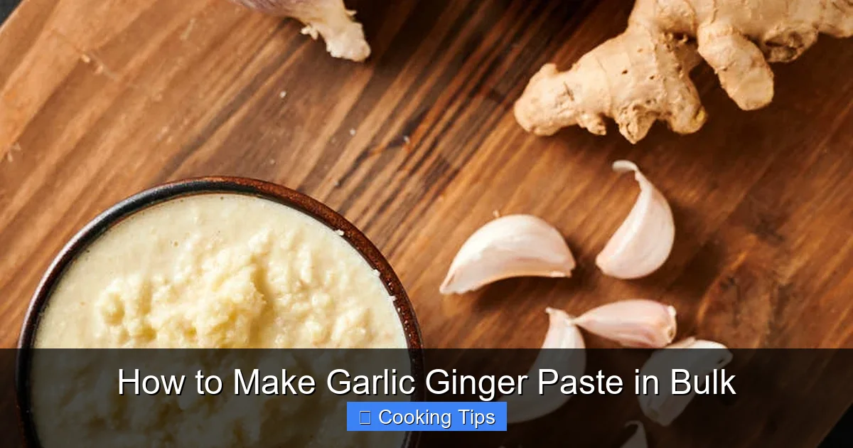 How to Make Garlic Ginger Paste in Bulk