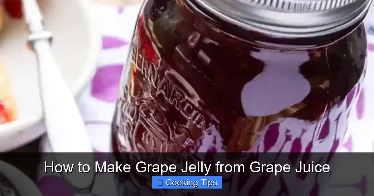 How to Make Grape Jelly from Grape Juice