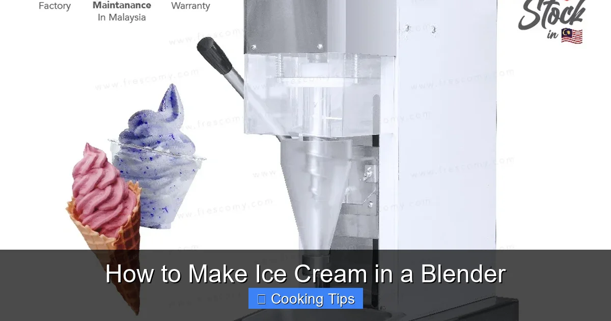 How to Make Ice Cream in a Blender