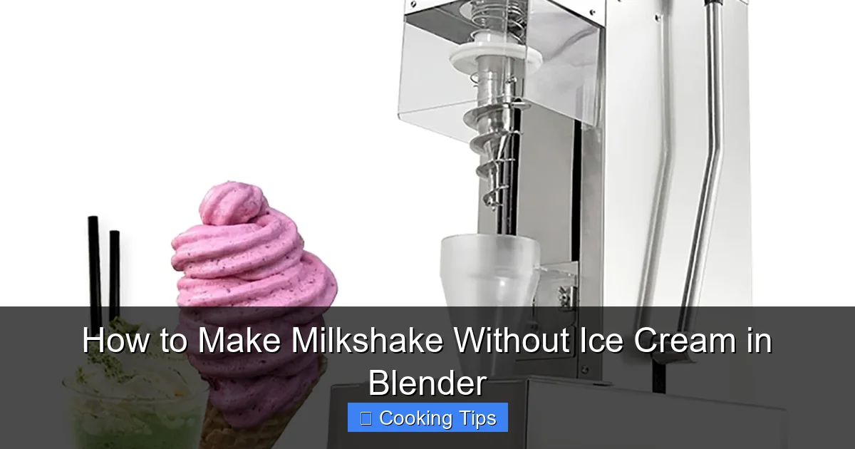 How to Make Milkshake Without Ice Cream in Blender