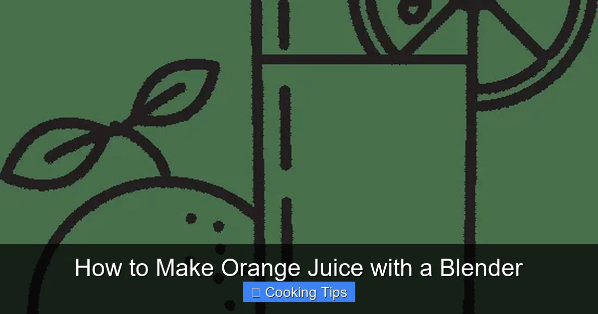 How to Make Orange Juice with a Blender