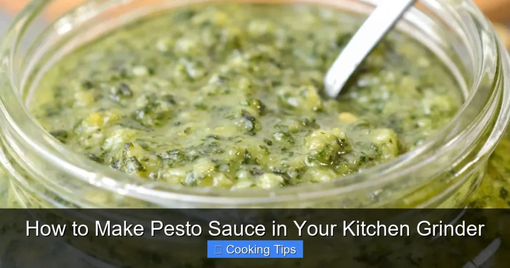 How to Make Pesto Sauce in Your Kitchen Grinder