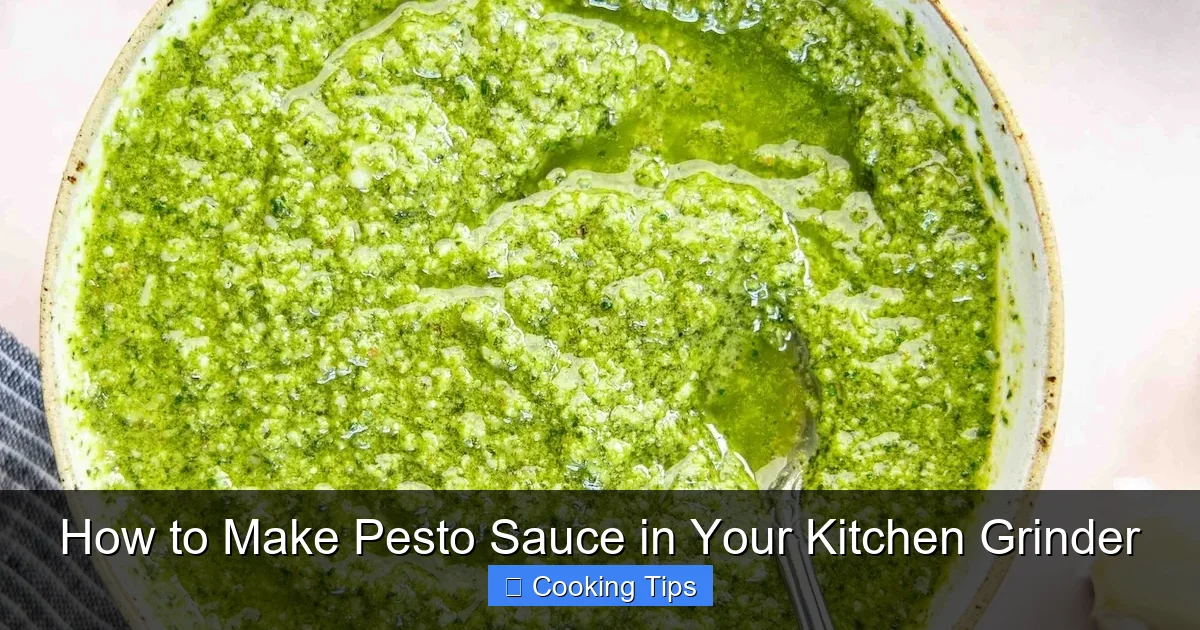 How to Make Pesto Sauce in Your Kitchen Grinder