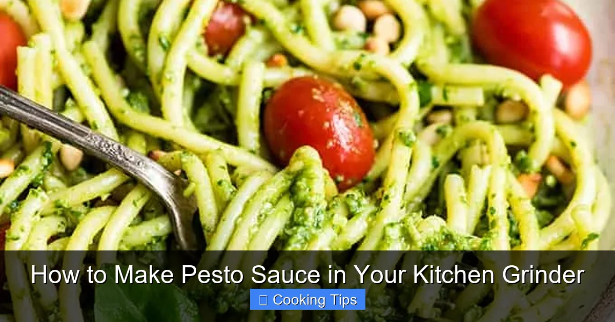 How to Make Pesto Sauce in Your Kitchen Grinder