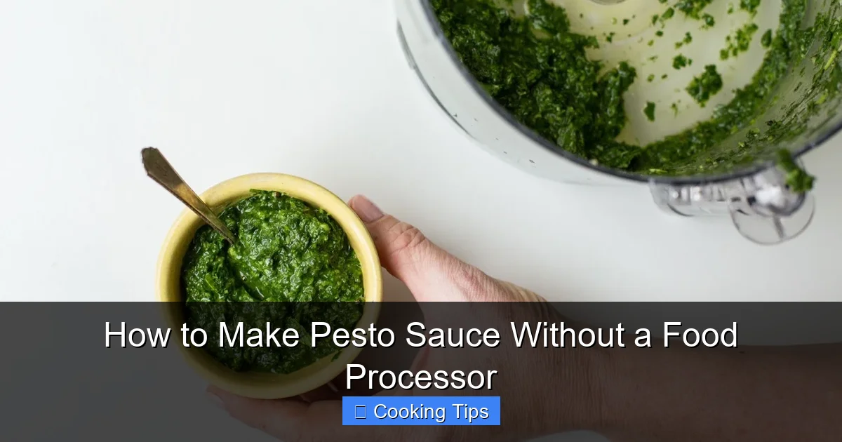 How to Make Pesto Sauce Without a Food Processor