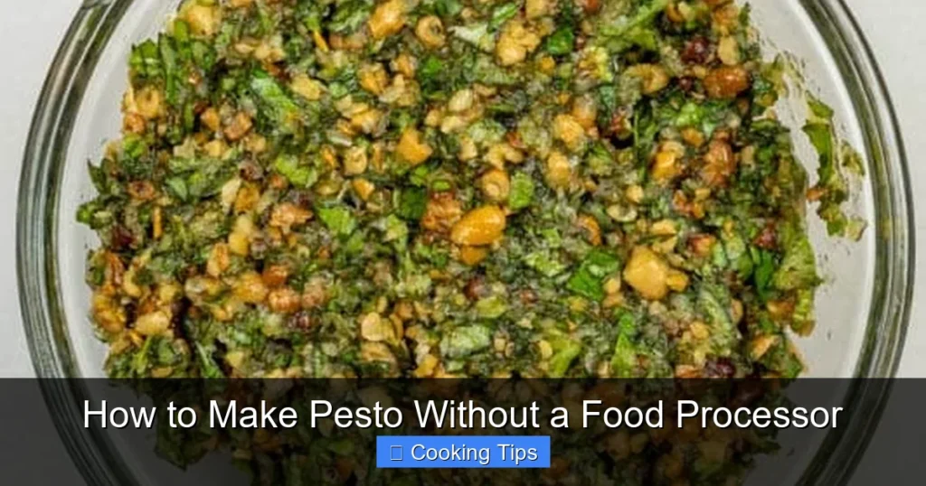How to Make Pesto Without a Food Processor
