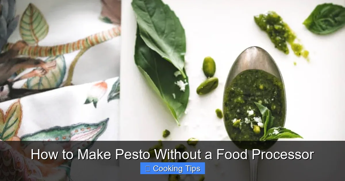 How to Make Pesto Without a Food Processor