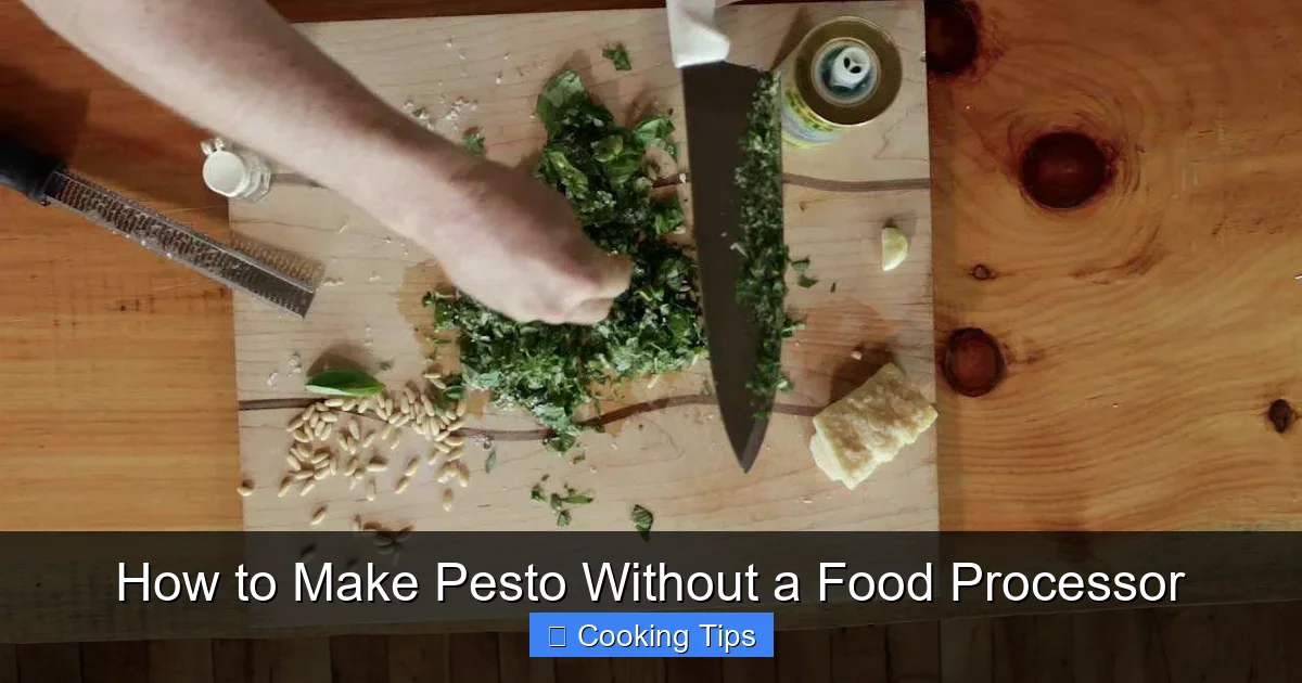 How to Make Pesto Without a Food Processor