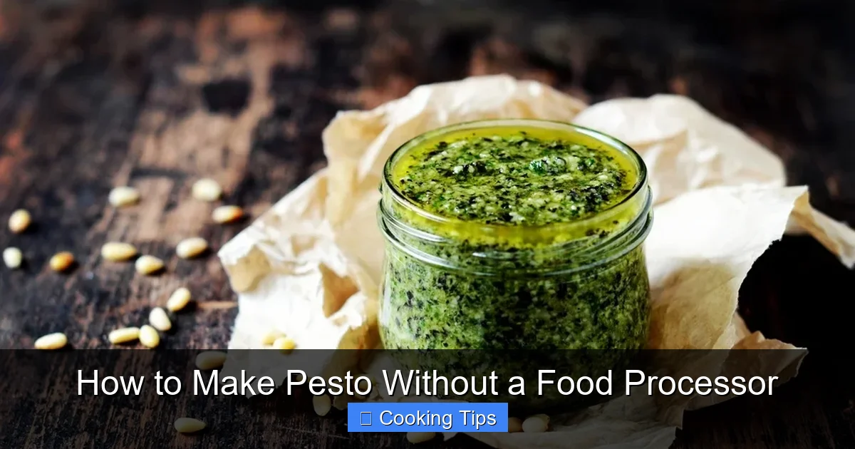 How to Make Pesto Without a Food Processor