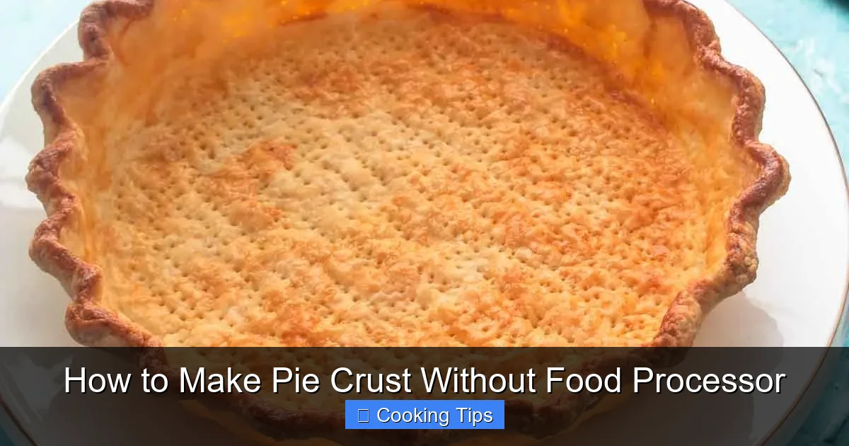 How to Make Pie Crust Without Food Processor