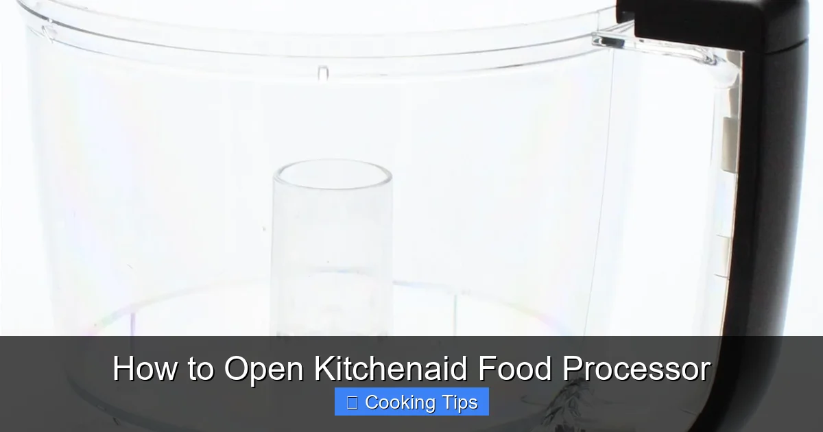 How to Open Kitchenaid Food Processor