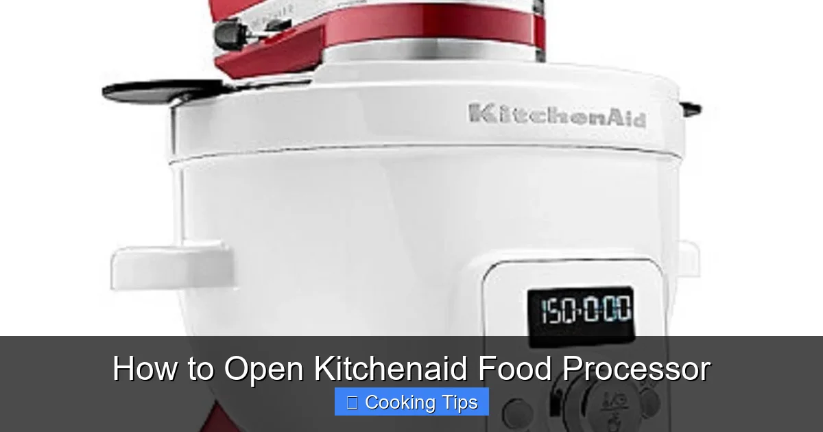 How to Open Kitchenaid Food Processor