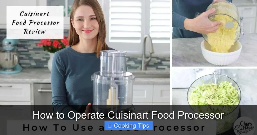 How to Operate Cuisinart Food Processor