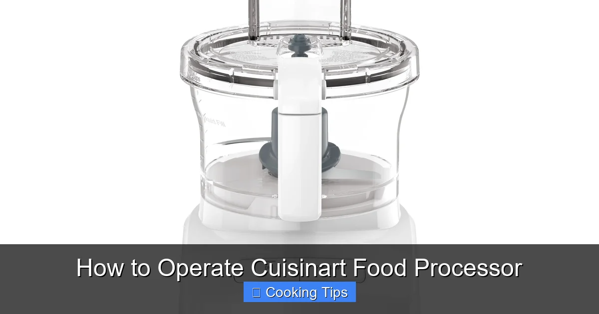 How to Operate Cuisinart Food Processor