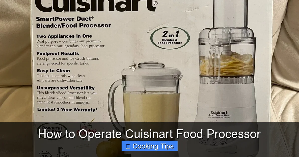 How to Operate Cuisinart Food Processor