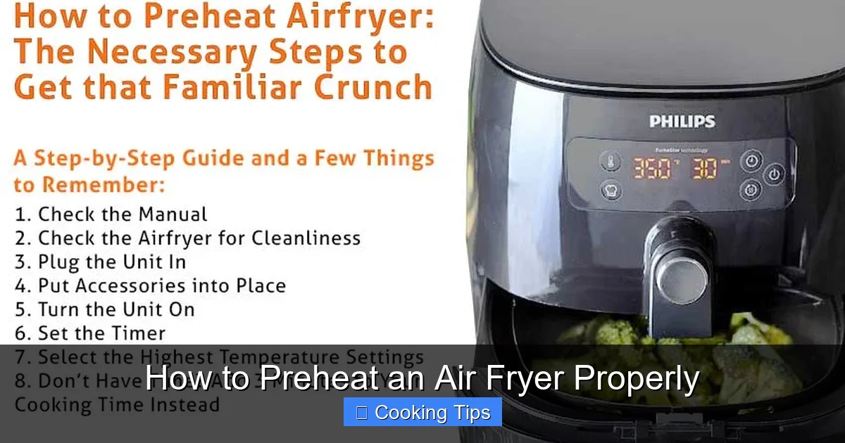 How to Preheat an Air Fryer Properly