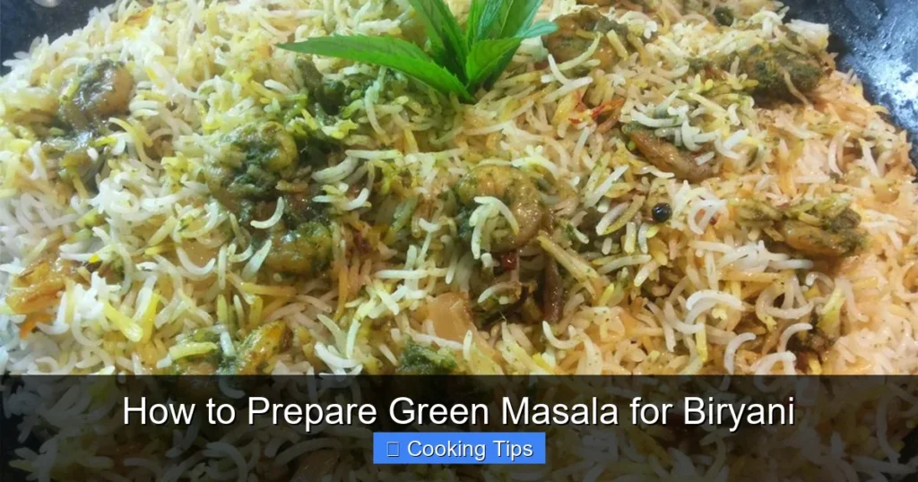 How to Prepare Green Masala for Biryani