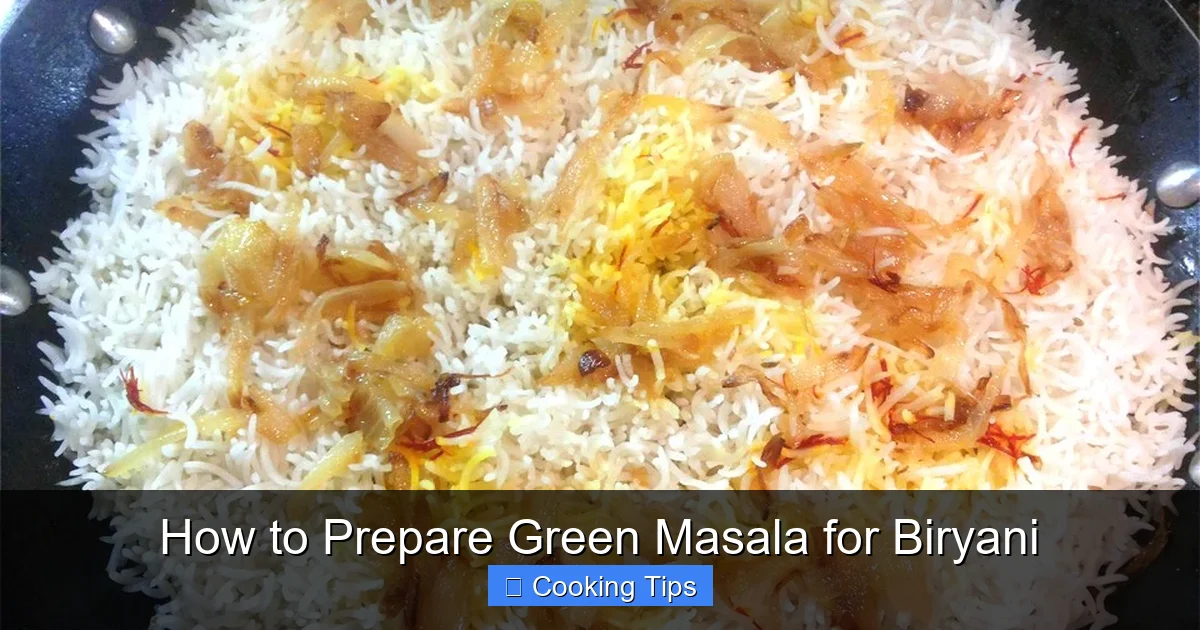 How to Prepare Green Masala for Biryani