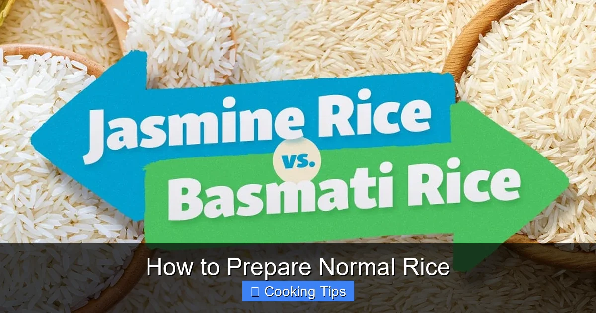 How to Prepare Normal Rice