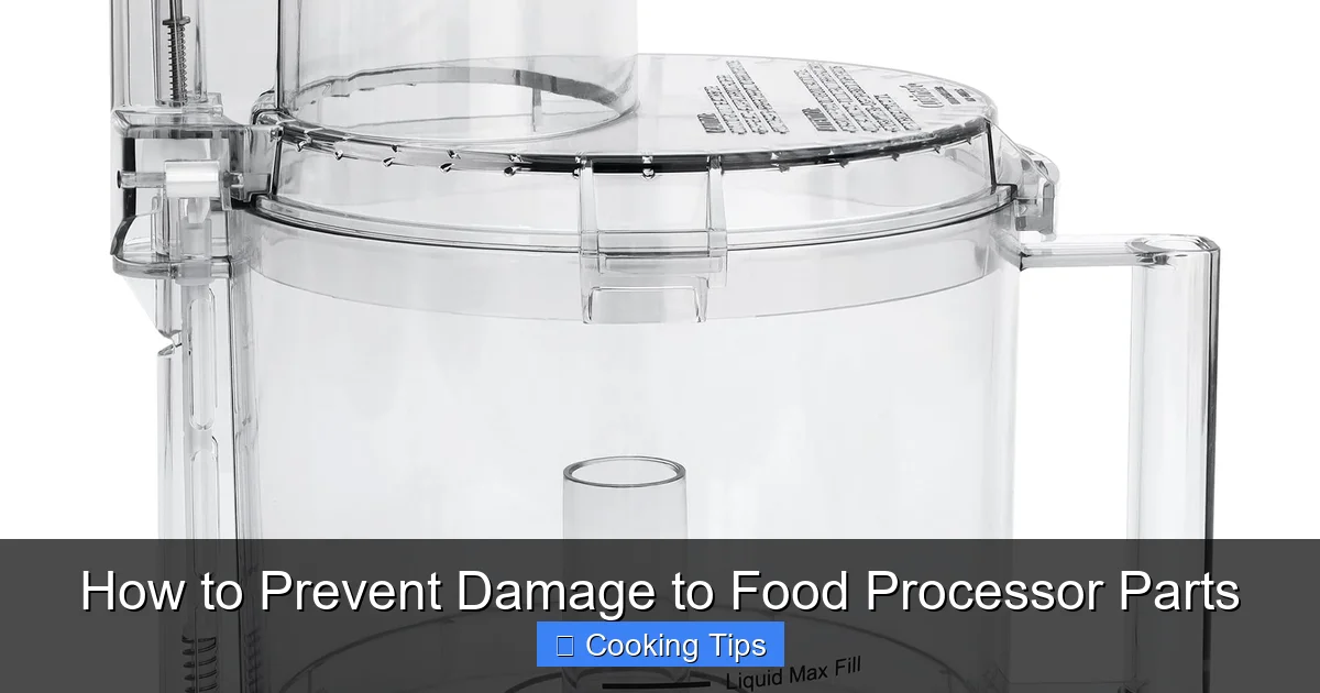 How to Prevent Damage to Food Processor Parts