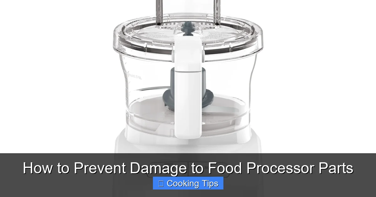 How to Prevent Damage to Food Processor Parts