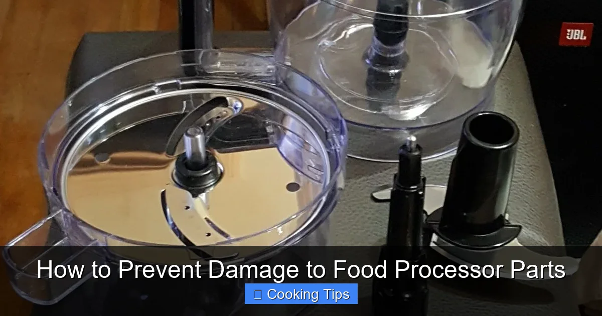How to Prevent Damage to Food Processor Parts
