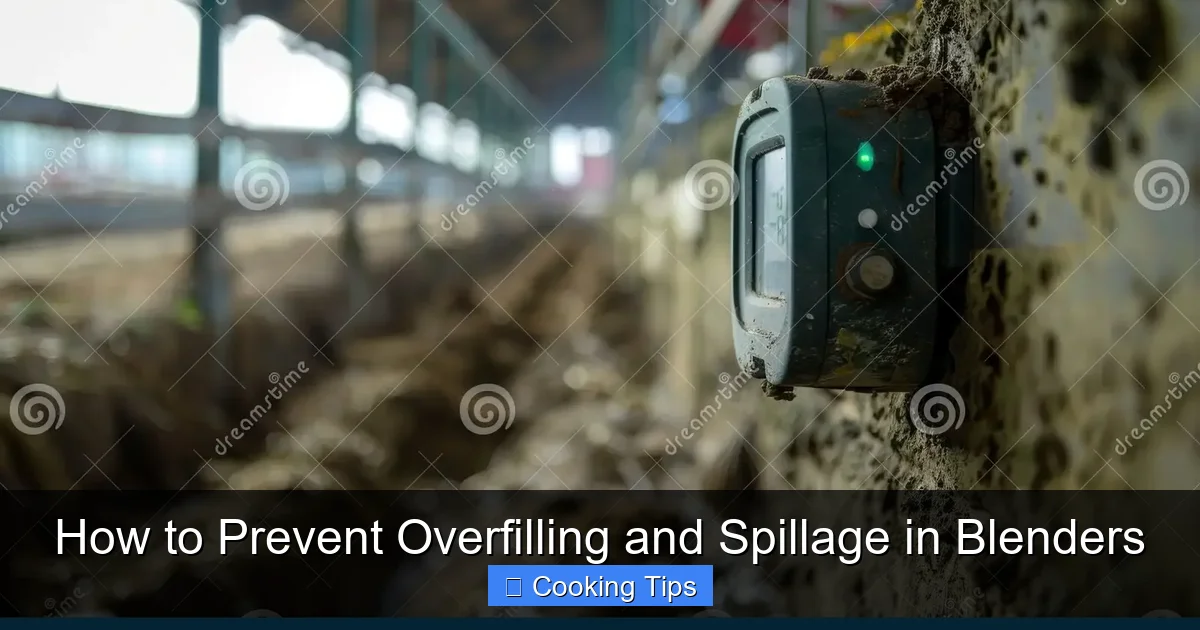 How to Prevent Overfilling and Spillage in Blenders