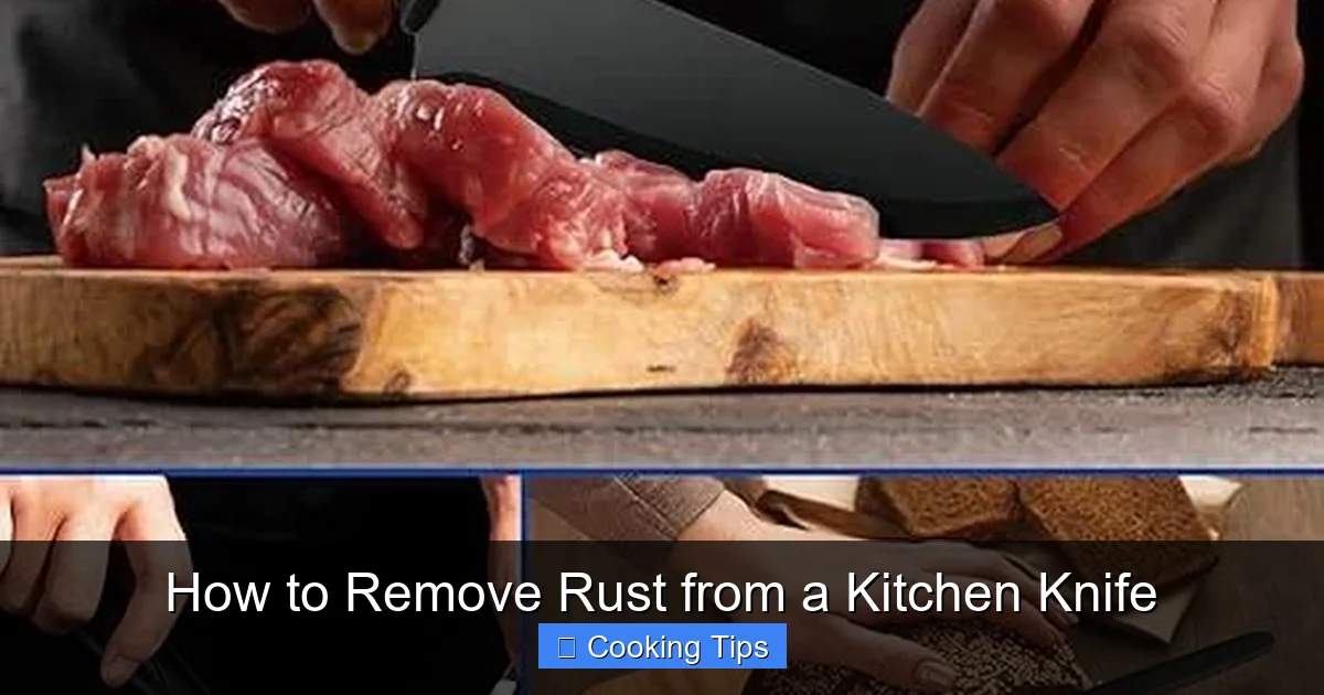 How to Remove Rust from a Kitchen Knife