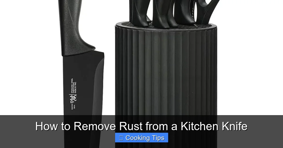 How to Remove Rust from a Kitchen Knife