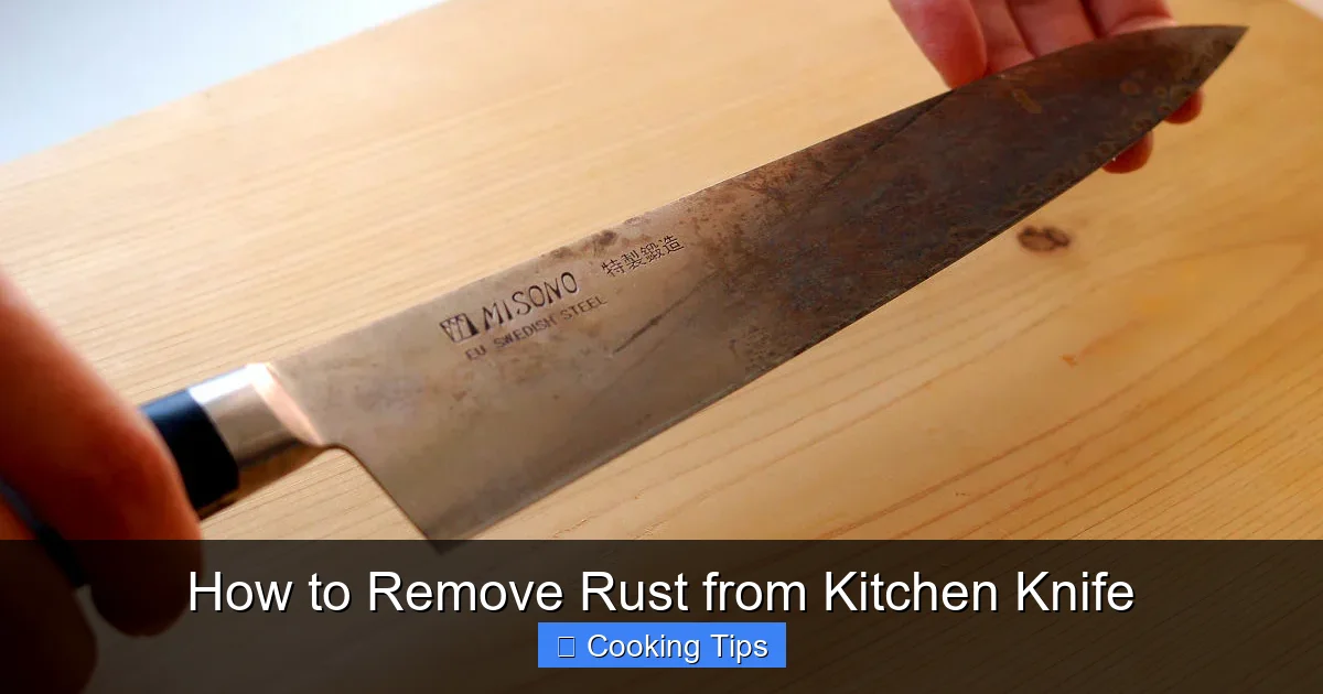How to Remove Rust from Kitchen Knife