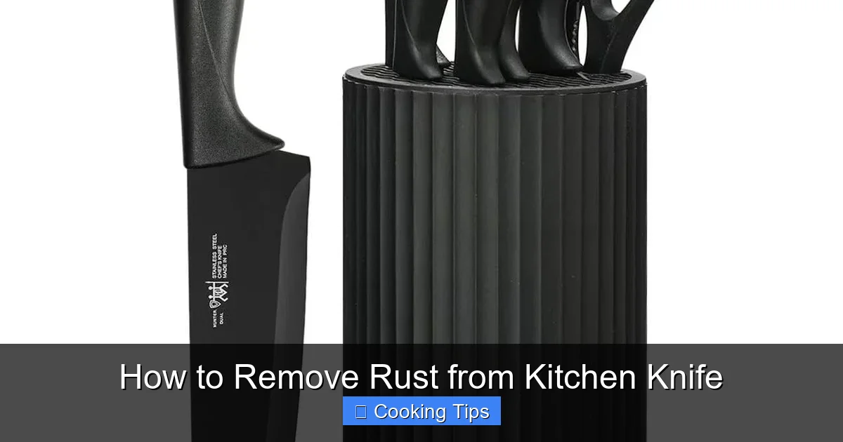 How to Remove Rust from Kitchen Knife