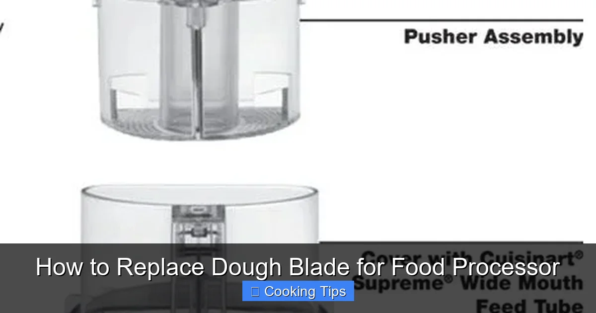 How to Replace Dough Blade for Food Processor